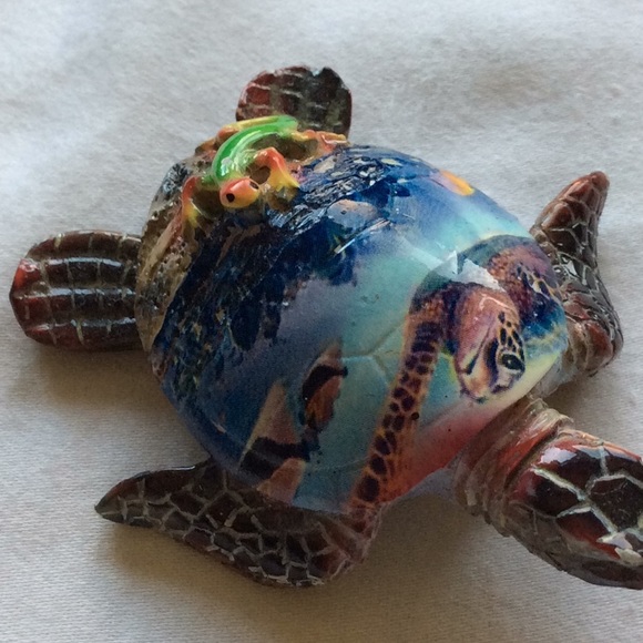 Handmade Painted Turtle - Picture 2 of 2